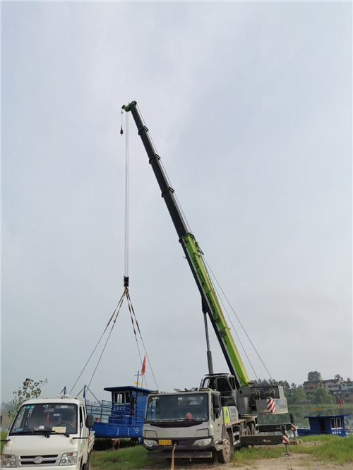 孝义市桥梁建设吊装案例